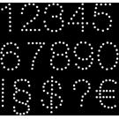 Legeboard Zahlen und Zeichen  für 2mm Hotfix Steine